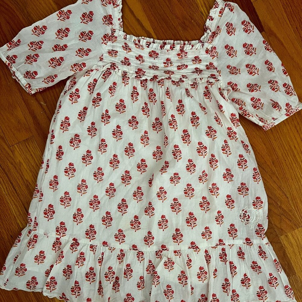 Cotton voile dress by Paris brand Emile et Ida, size 12
